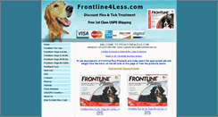 Desktop Screenshot of frontline4less.com