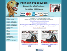 Tablet Screenshot of frontline4less.com